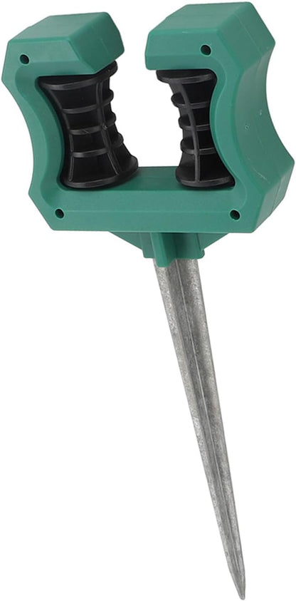 Garden Hose Guide Spike, 10 Inch Rust Proof Heavy Duty Metal Stake with Smooth Roller Design, for Plant Protection in Lawn Garden Flower Bed