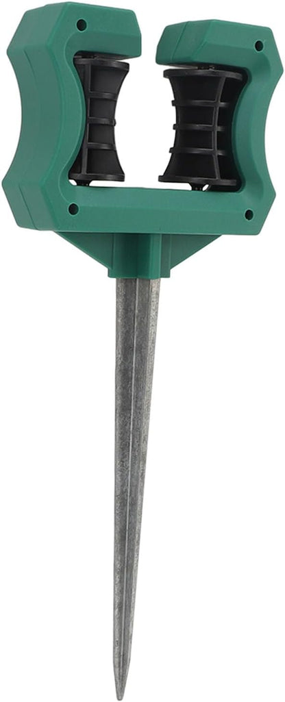 Garden Hose Guide Spike, 10 Inch Rust Proof Heavy Duty Metal Stake with Smooth Roller Design, for Plant Protection in Lawn Garden Flower Bed