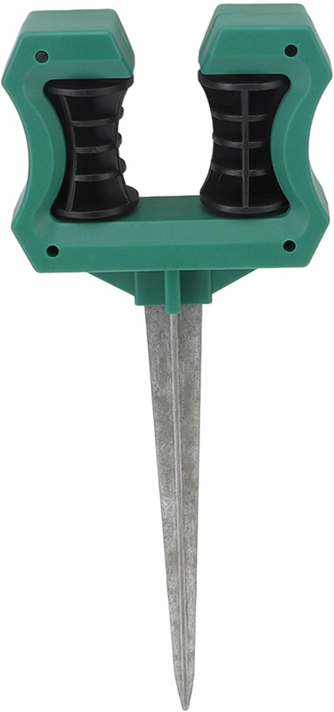 Garden Hose Guide Spike, 10 Inch Rust Proof Heavy Duty Metal Stake with Smooth Roller Design, for Plant Protection in Lawn Garden Flower Bed