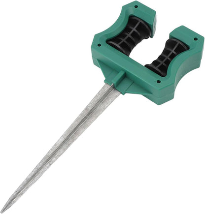 Garden Hose Guide Spike, 10 Inch Rust Proof Heavy Duty Metal Stake with Smooth Roller Design, for Plant Protection in Lawn Garden Flower Bed