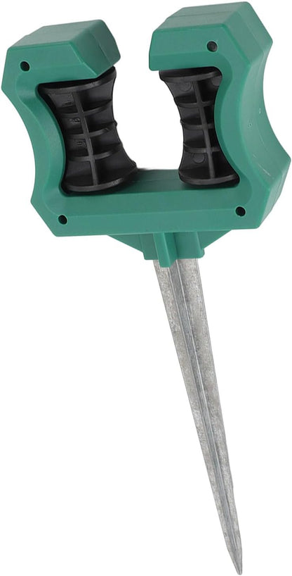 Garden Hose Guide Spike, 10 Inch Rust Proof Heavy Duty Metal Stake with Smooth Roller Design, for Plant Protection in Lawn Garden Flower Bed
