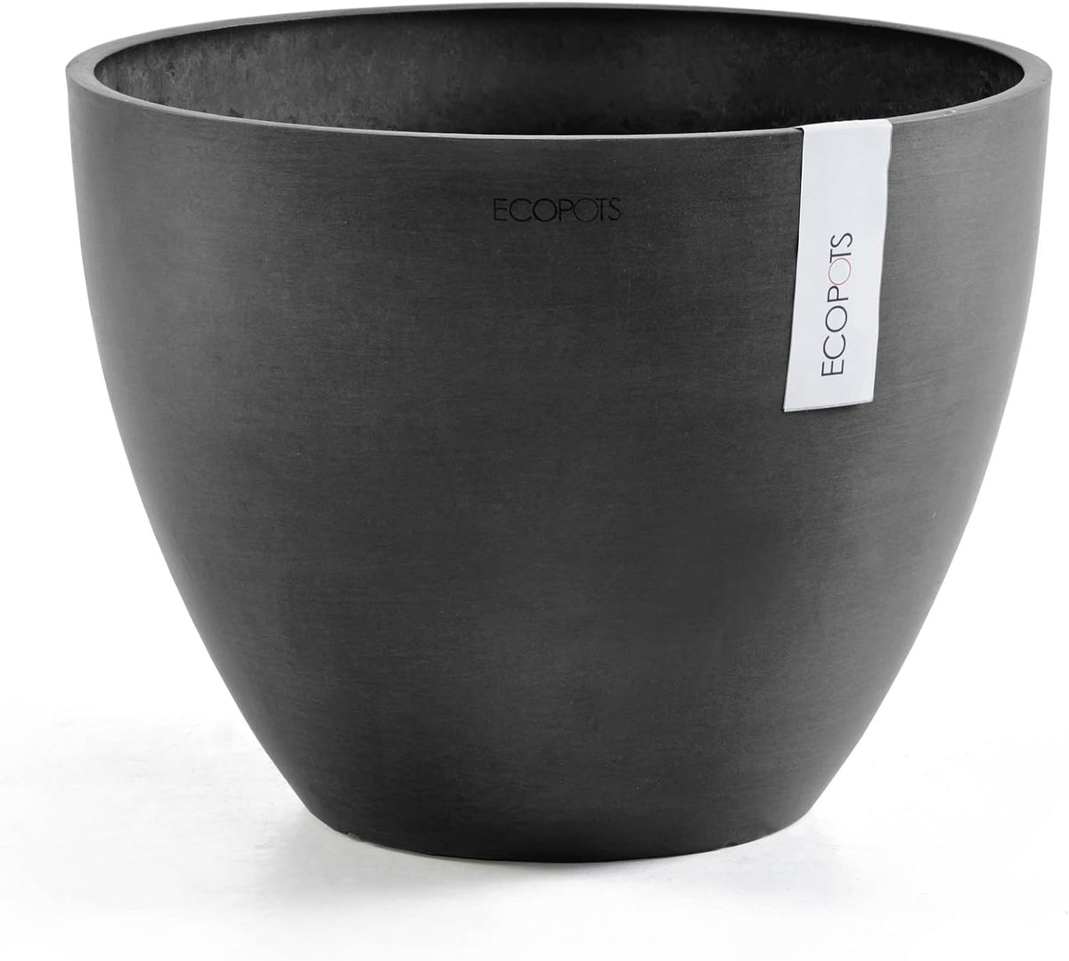 Antwerp Round Tapered Flower Planter, White Grey, 16"