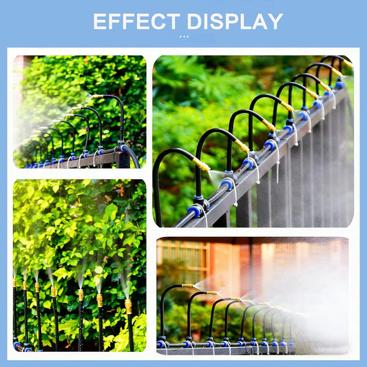 Garden Drip Irrigation System Kit Fittings, Automatic Lawn Watering Equipment Accessories with Pneumatic Tee Connection (Fittings)