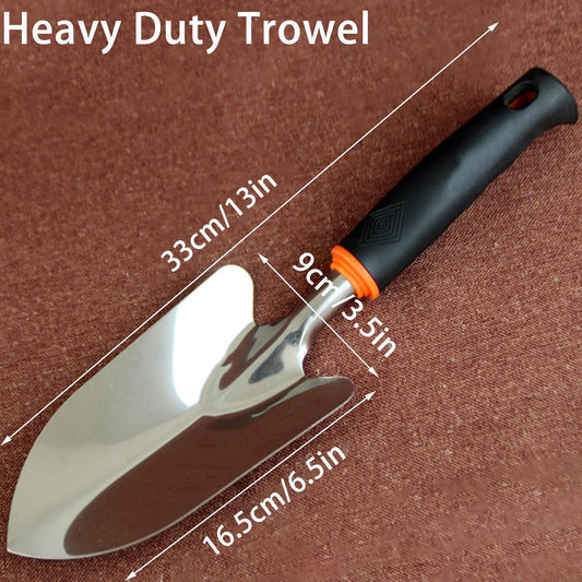 Garden Trowel Hand Shovel, Heavy Duty Stainless Steel Garden Spade
