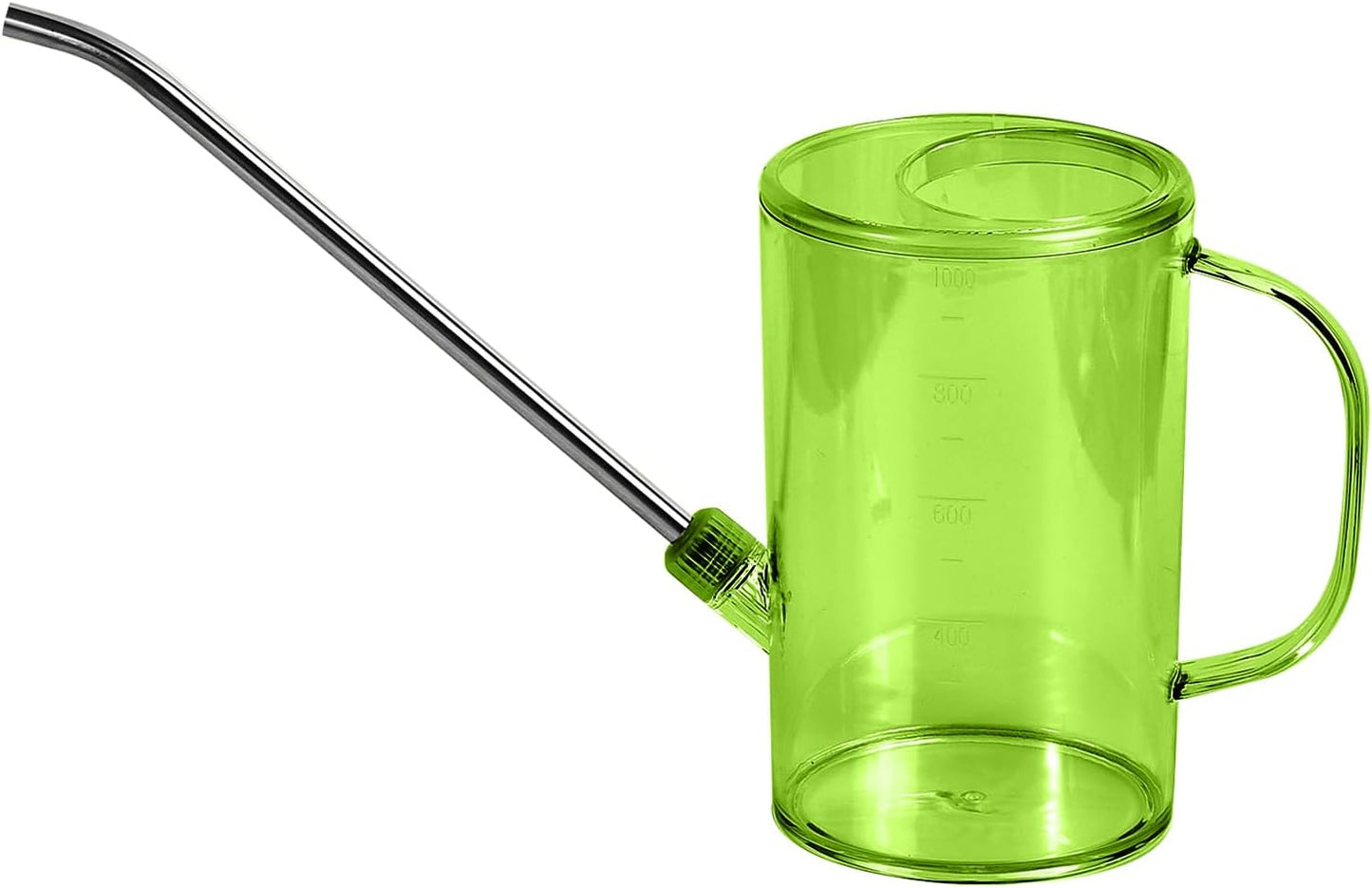 Plastic Watering Can - Small with Long Spout - 1/4 Gallon - 34 Oz - Grey