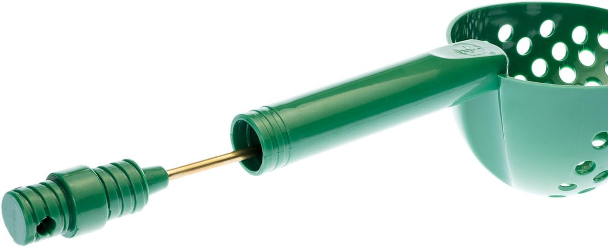 14-Inch Green Sand Scoop with Brass Probe for Gold Panning and Metal Detecting - 2-in-1 Design with 4-1/8 Inch Probe - GP3-SS23GG