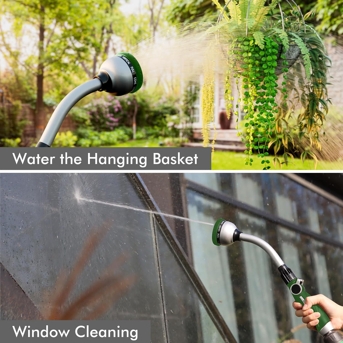 Watering Wand Heavy Duty, 15-Inch Long Hose Nozzle Sprayer