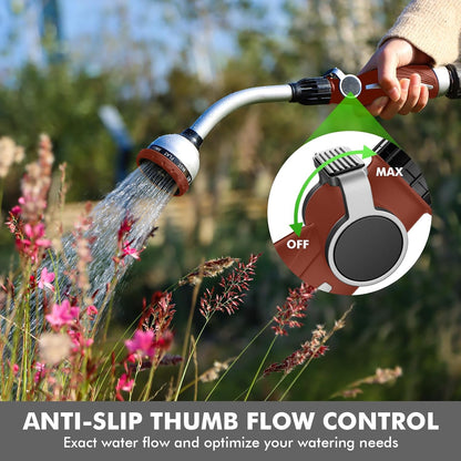 Watering Wand Heavy Duty, 15-Inch Long Hose Nozzle Sprayer