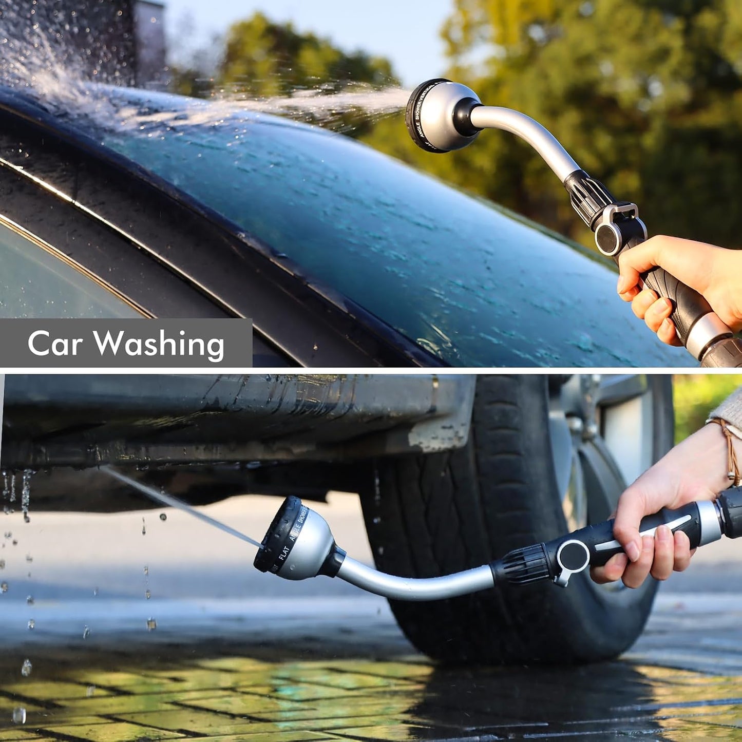 Watering Wand Heavy Duty, 15-Inch Long Hose Nozzle Sprayer