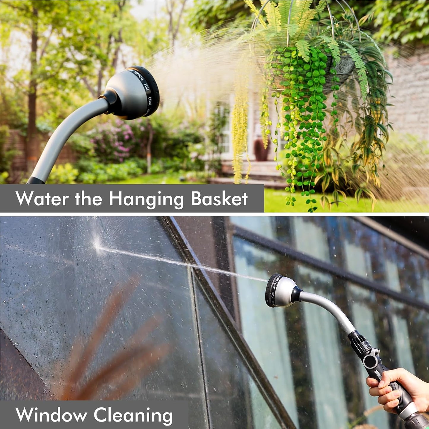 Watering Wand Heavy Duty, 15-Inch Long Hose Nozzle Sprayer