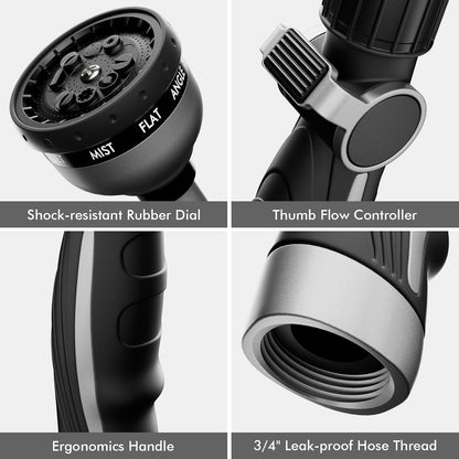 Watering Wand Heavy Duty, 15-Inch Long Hose Nozzle Sprayer