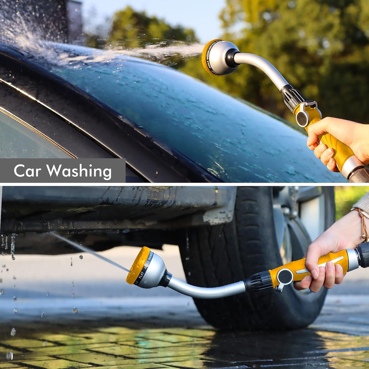 Watering Wand Heavy Duty, 15-Inch Long Hose Nozzle Sprayer