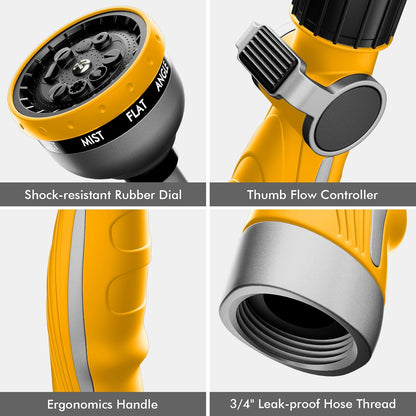 Watering Wand Heavy Duty, 15-Inch Long Hose Nozzle Sprayer