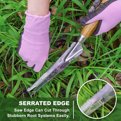 Multi-Use Weed Trowel, Stainless Steel Dandelion Fork Puller