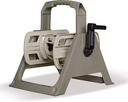 100 ft. Portable Wall Mount Garden Hose Reel, Taupe