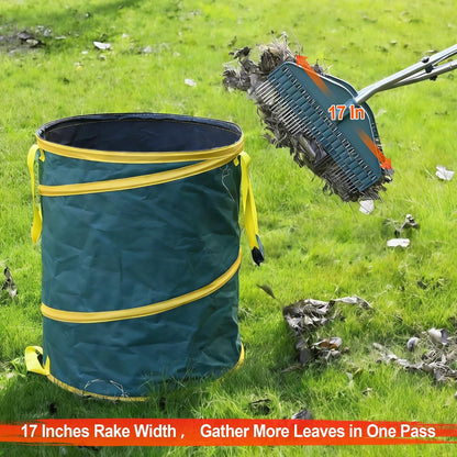 Leaf Grabber Rake, 36.6 Inches, 3.3 Pounds（Straight Grip）