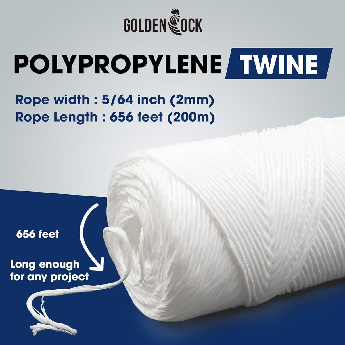 Polypropylene Tomato Twine 164 ft, Garden Plant Ties & Trellis, Green