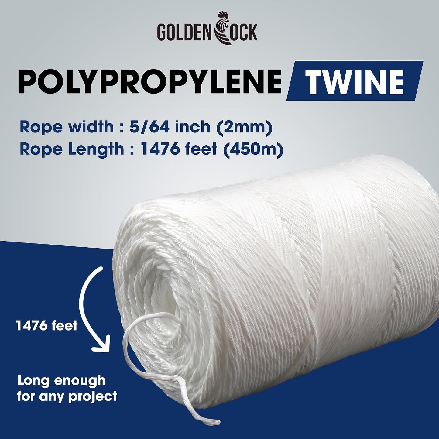 Polypropylene Tomato Twine 164 ft, Garden Plant Ties & Trellis, Green