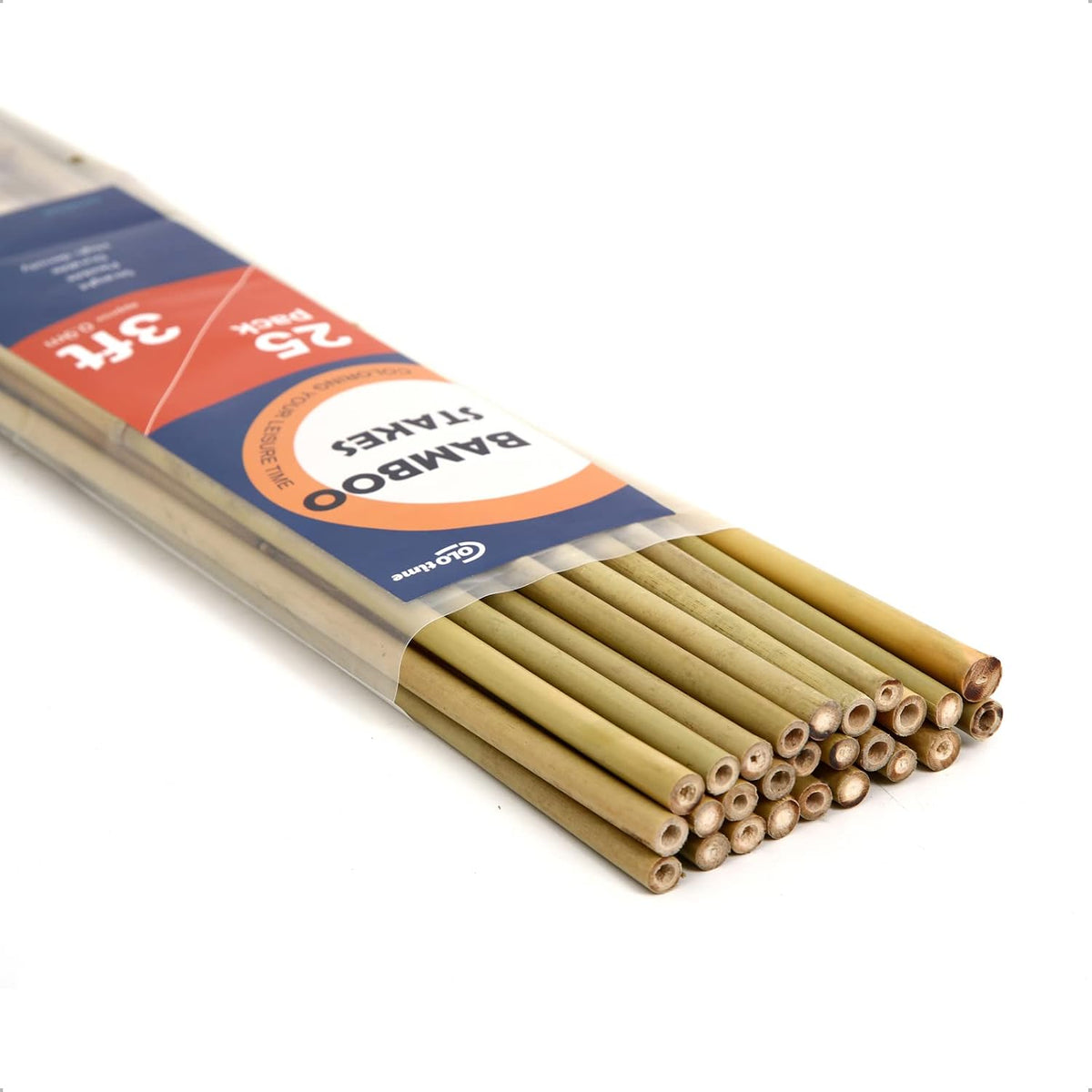 COLOtime Bamboo Stakes 4FT Garden Stakes Plant Stakes for Indoor and Outdoor Climbing Plants Poles Sticks Support Tomatoes Eggplants Beans 25 Pack