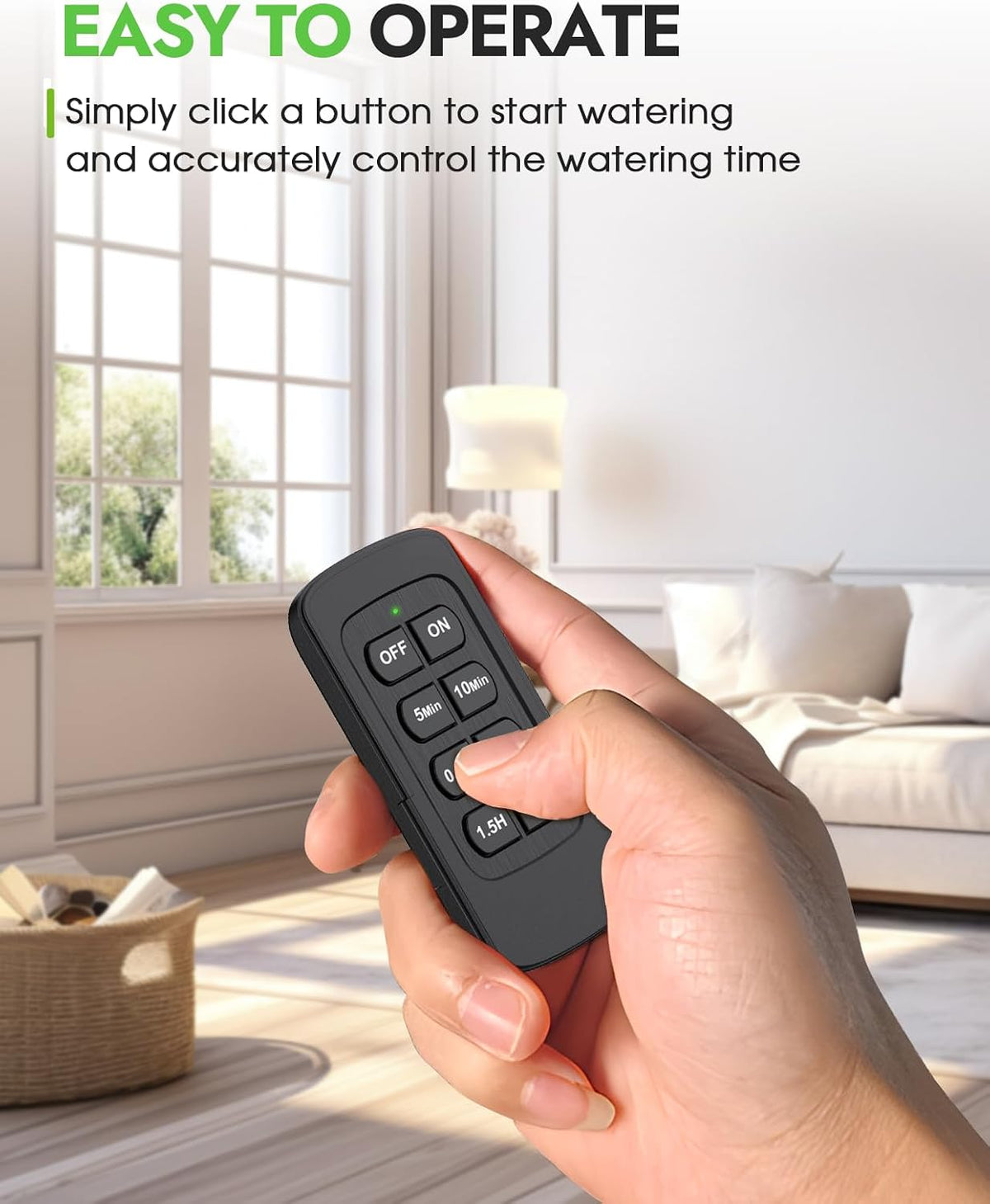 2 Zone Water Timer, Programmable Irrigation Sprinkler Timer for Garden Hose, Outdoor Hose Faucet Timers with Rain Delay/Manual/Auto Modes, IPX5 Waterproof for Drip System & Lawn