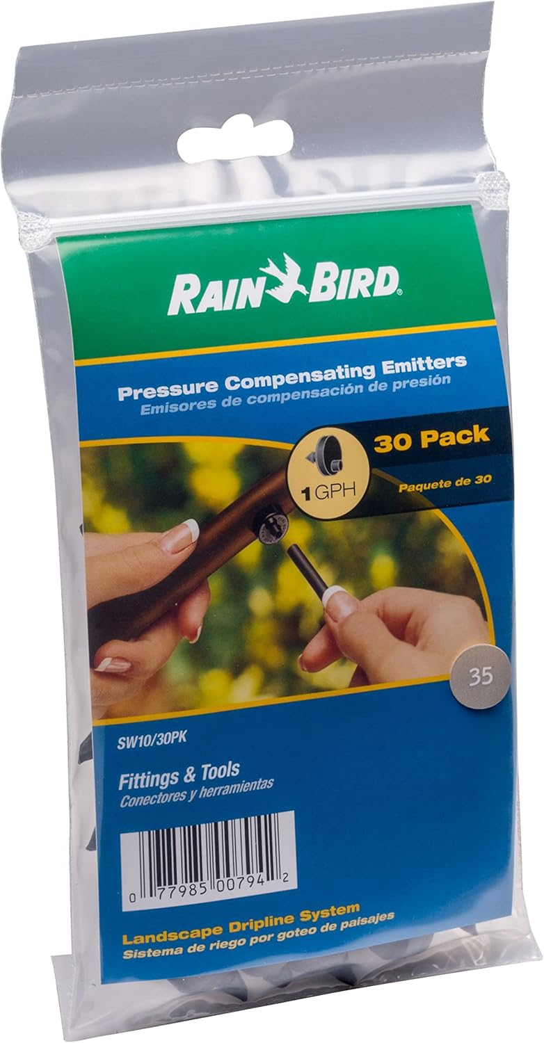 SW10-30PS Drip Emitter, 1/4", 30-Pack