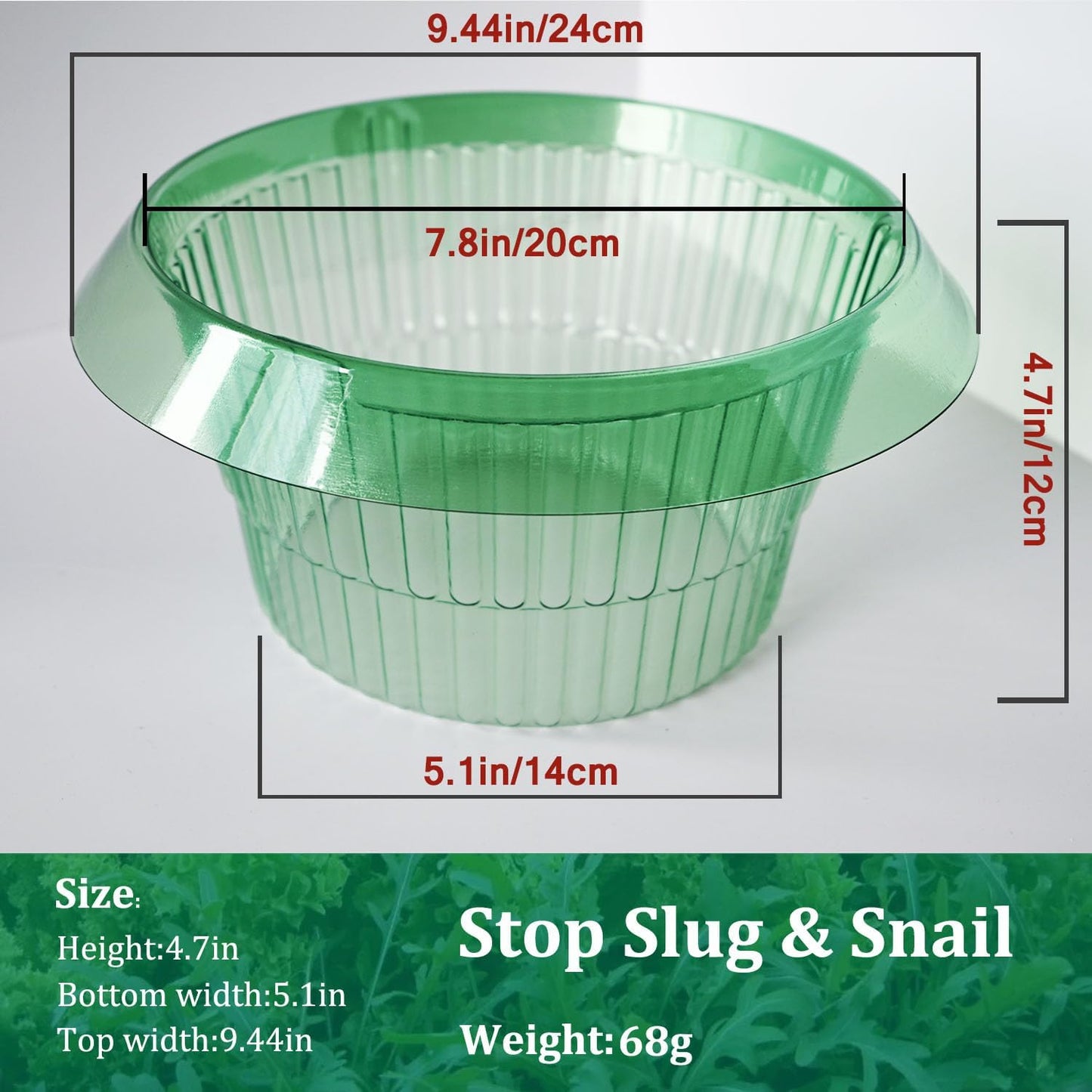 Garden Cloches,20 Pack Reusable Plant Bell Cover,Bell Jar Cloches for Protection Against Sun, Frost, Snails Etc. (Dark Green)