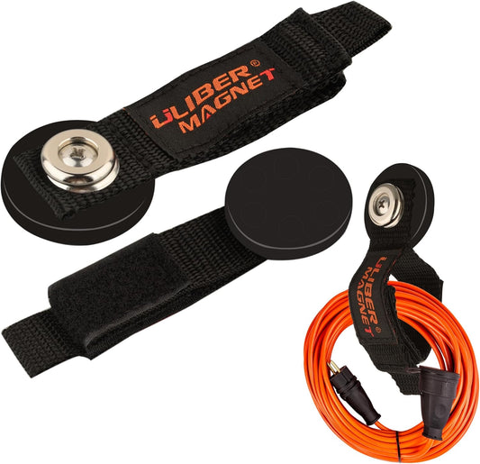 Strong Magnetic Storage Straps,Heavy Duty Magnetic Garage Storage Tool Organizer,Extension Cord, Cable, Rope,Tools for Garage,Pick-up,RV and Workshop(2 Pack/1.69INCH)