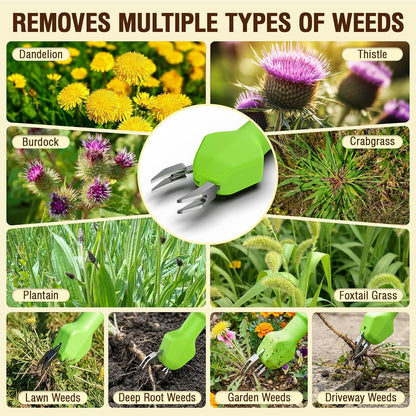 ecstal Veecool Electric Weed Puller Tool, No Bending Weed Remove Tool, Stand Up Weed Puller Tool with Long Handle, One Charge Pulls 3000+ Weeds Wacker, Garden Weed Picker Tool for Lawn, Yard and Farm