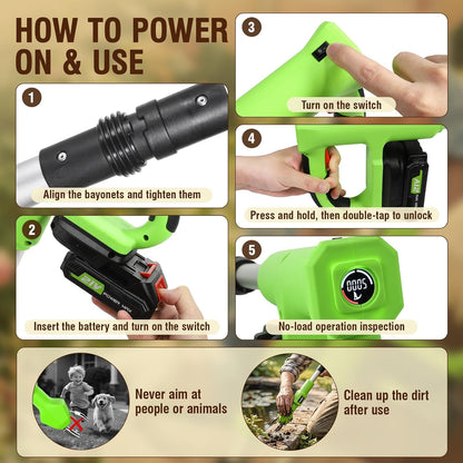ecstal Veecool Electric Weed Puller Tool, No Bending Weed Remove Tool, Stand Up Weed Puller Tool with Long Handle, One Charge Pulls 3000+ Weeds Wacker, Garden Weed Picker Tool for Lawn, Yard and Farm