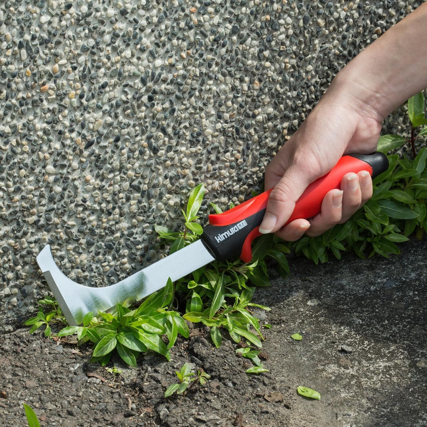 Pro Crack Weeder Crevice Tool, Japanese SK5 Steel, 10.5 inches, Non-Slip Ergonomic Handle, Side Walk Weed Puller, Garden Lawn Yard Tool for Patio, Sidewalk, Deck, Driveway, Cracks