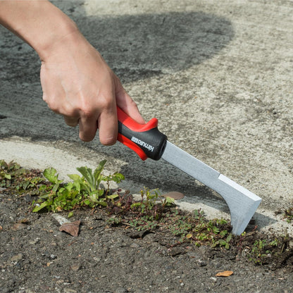 Pro Crack Weeder Crevice Tool, Japanese SK5 Steel, 10.5 inches, Non-Slip Ergonomic Handle, Side Walk Weed Puller, Garden Lawn Yard Tool for Patio, Sidewalk, Deck, Driveway, Cracks