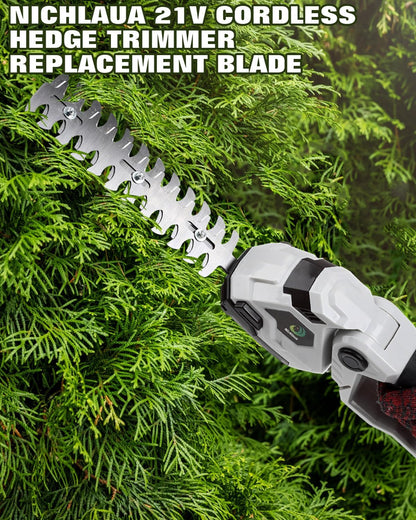 Cordless Hedge Trimmer，2-in-1 Bush Trimmer，Cordless Grass Shear & Shrubbery Trimmer with Dual-Action Blade Cutting Capacity,Hedge Shear with 2 PCS Rechargeable Battery and Charger for Garden,Lawn.