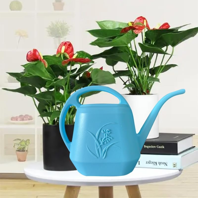 Plant Watering Can - 1 Gallon - Green - with Long Spout for Indoor and Outdoor Plant Garden