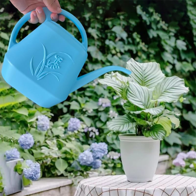 Plant Watering Can - 1 Gallon - Green - with Long Spout for Indoor and Outdoor Plant Garden