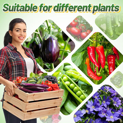 Sturdy Triangle Tomato Cage with Movable 10 Gal Grow Bags, 3 Sets