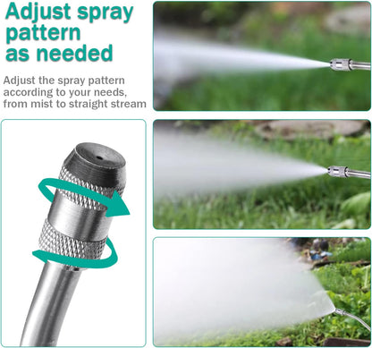 Universal Sprayer Wand, 29 Inches, Stainless Steel, Shut Off Valve (3/8" Barb)