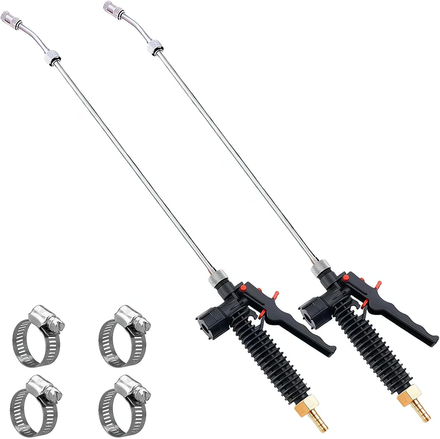 Universal Sprayer Wand, 29 Inches, Stainless Steel, Shut Off Valve (3/8" Barb)