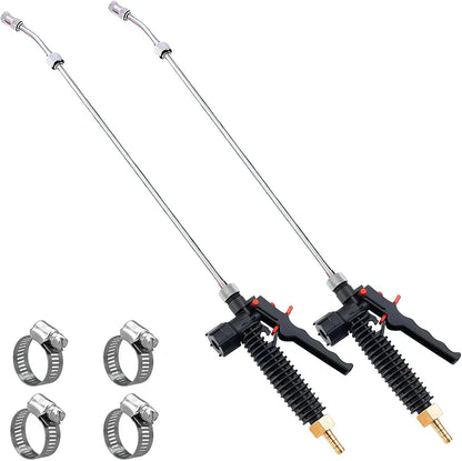 Universal Sprayer Wand, 29 Inches, Stainless Steel, Shut Off Valve (3/8" Barb)