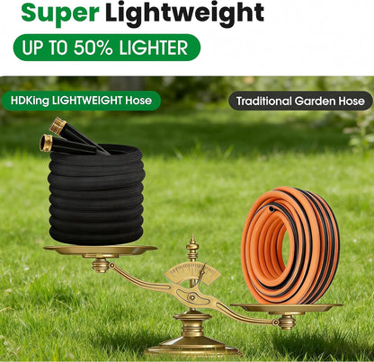 Garden Hose 100FT, Non-Expanding Water Hose Ultra Lightweight