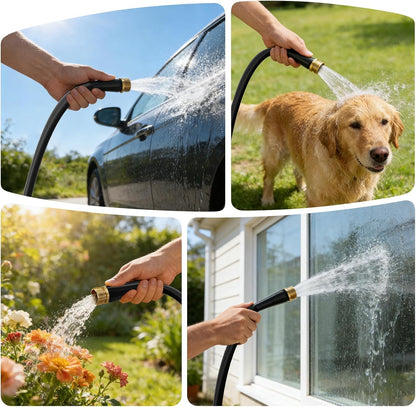 Garden Hose 100FT, Non-Expanding Water Hose Ultra Lightweight