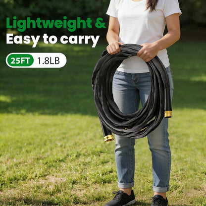 Garden Hose 100FT, Non-Expanding Water Hose Ultra Lightweight
