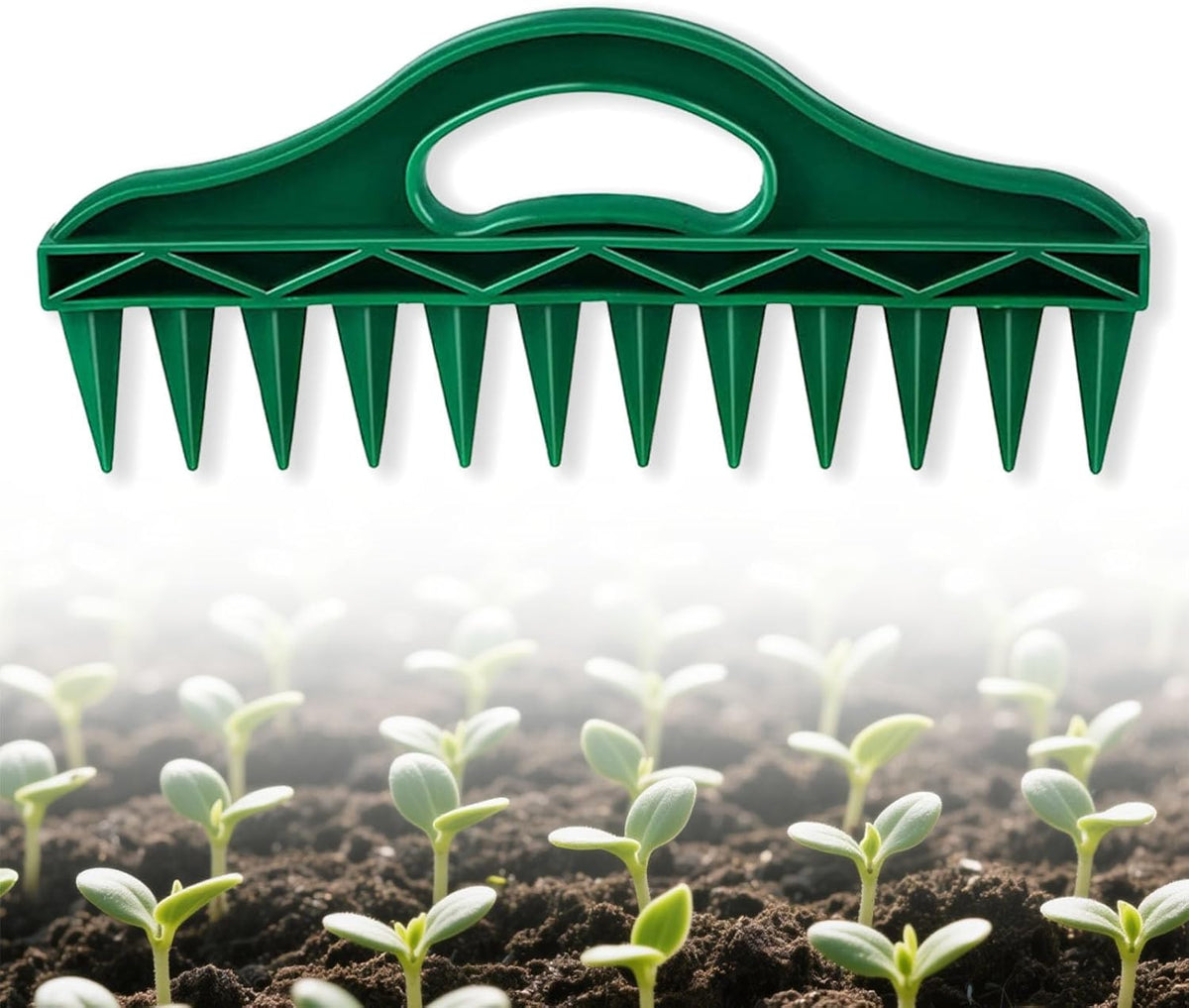 ABS Twelve Inch Seed Planter Tool Row Dibber Gardening Sower Matrix