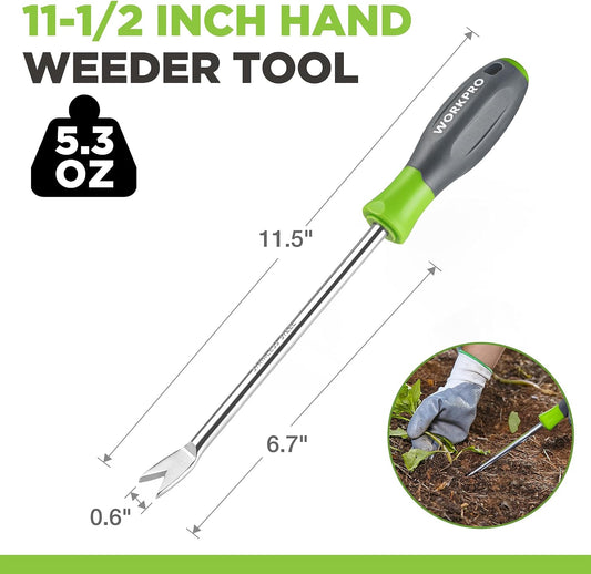 11.5" Dandelion Weeder Puller Tool with Soft Handle