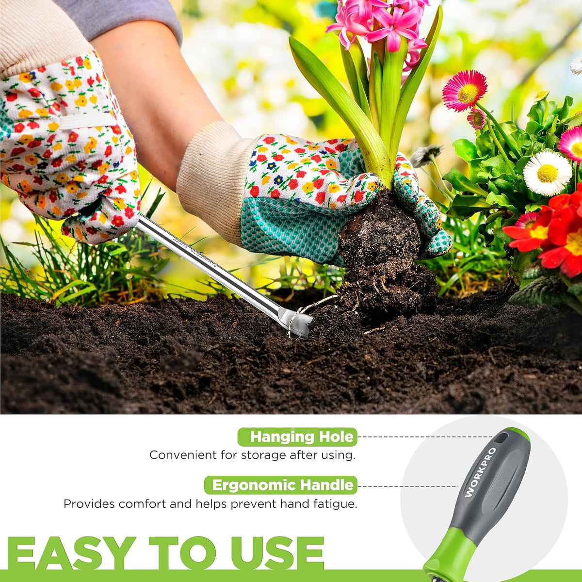 11.5" Dandelion Weeder Puller Tool with Soft Handle