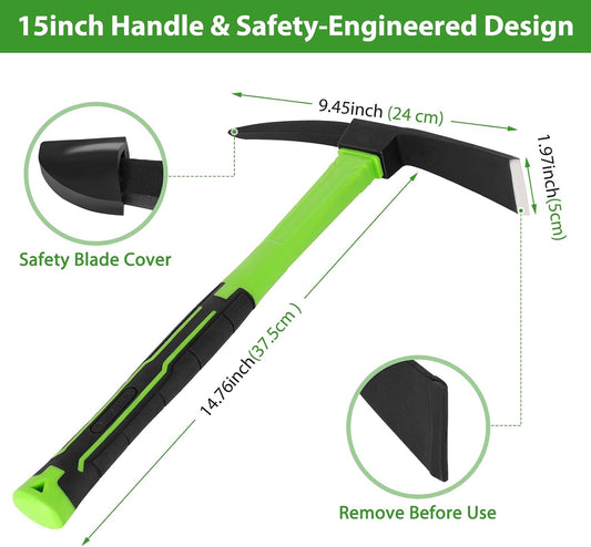 15inch Gardening Pick Durable and Comfortable Handle Garden Tool for Flower Work