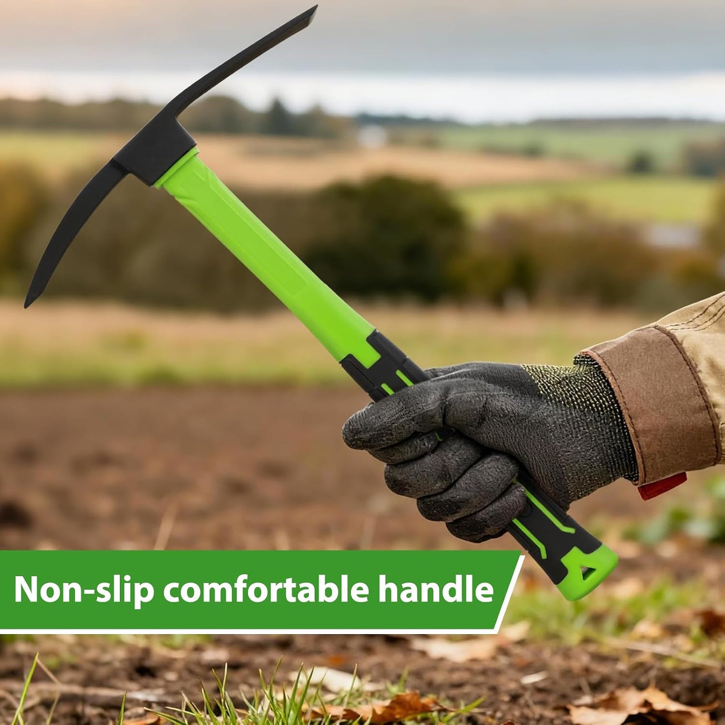 15inch Gardening Pick Durable and Comfortable Handle Garden Tool for Flower Work
