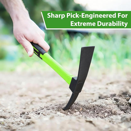 15inch Gardening Pick Durable and Comfortable Handle Garden Tool for Flower Work