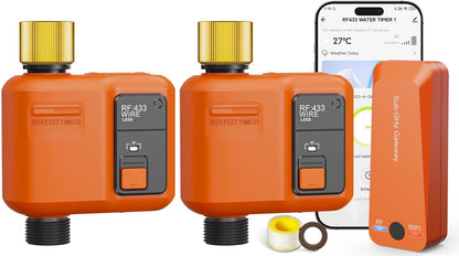 WiFi Sprinkler Timer, Smart Water Timer for Garden Hose Irrigation