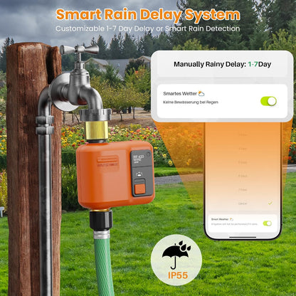 WiFi Sprinkler Timer, Smart Water Timer for Garden Hose Irrigation