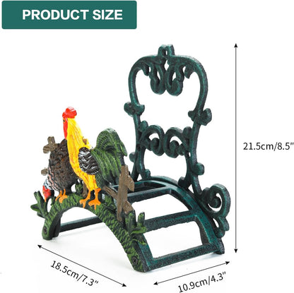 Heavy Duty Cast Iron Hose Holder, Garden & Yard Decorative Wall Mounted Hose Butler, Water Pipe Holds, Rack, Hanger, Antique Wall Decorations